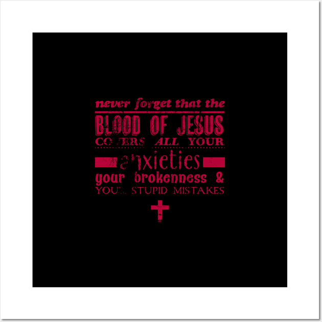 Blood of Jesus Wall Art by Commykaze